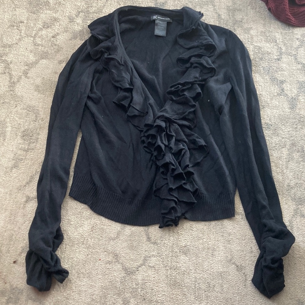 International concepts INC black cardigan